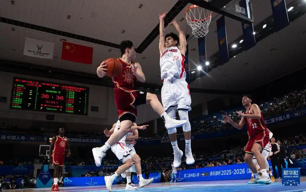 山西汾酒队对阵广州朗肽海本队比赛战报_山西汾酒队CBA俱乐部杯赛2023_俱乐部杯山西击败广州 张宁突破分球