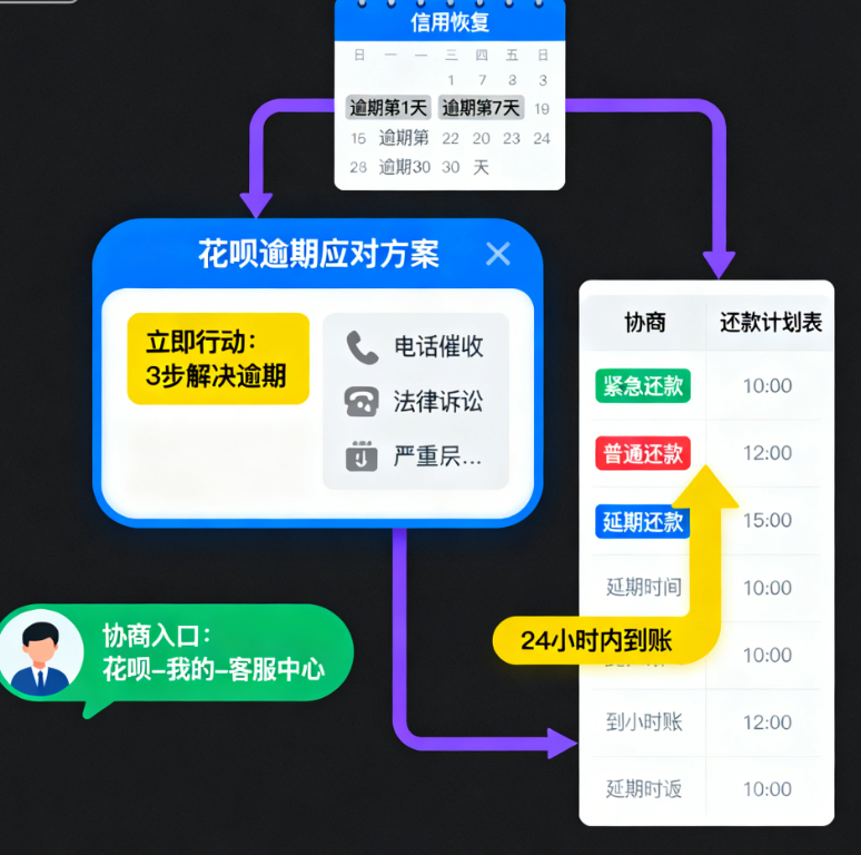 花呗逾期多久上征信？30天关键期与信用修复全攻略