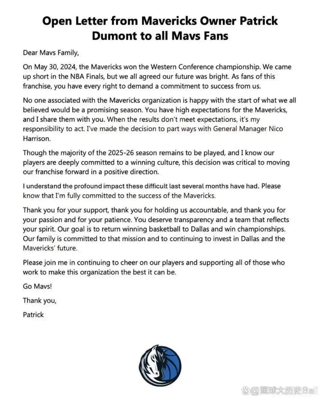 独行侠老板杜蒙承认交易东契奇错误_独行侠总经理解雇尼克哈里森_交易东契奇的罪人终于下课 但独行侠未来会变好吗?