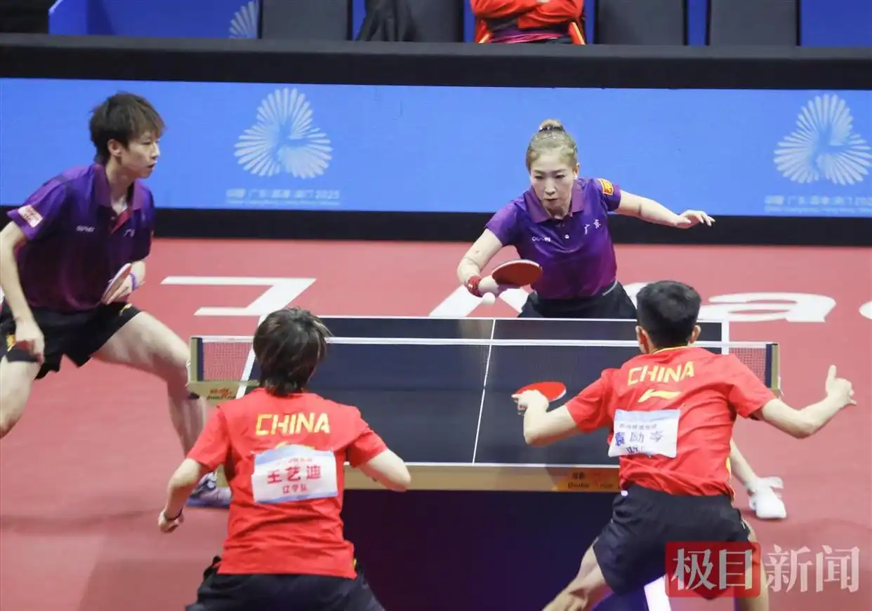 大逆转！刘诗雯林高远晋级混双决赛_全运会乒乓球混合双打半决赛 刘诗雯林高远 绝境翻盘