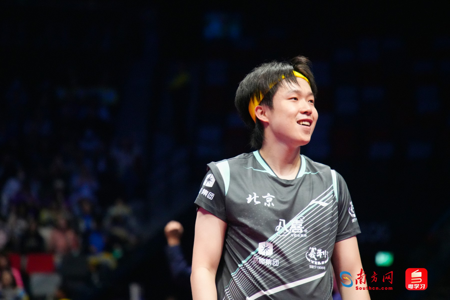 王楚钦在比赛中得分。南方网记者 张瑞霖 摄