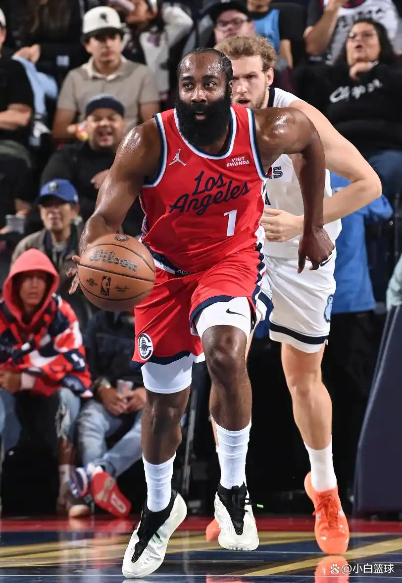 NBA快船灰熊比赛分析_哈登状态低迷原因探讨_哈登23+11伦纳德空砍39分 快船不敌灰熊遭3连败