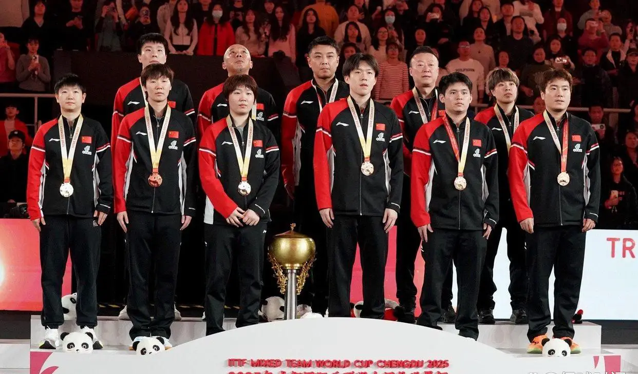 2025年国乒斩获6个世界冠军 孙颖莎荣膺最大赢家 男队两冠失利显挑战