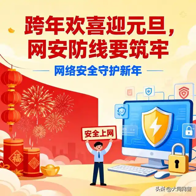元旦网络安全指南_防范网络诈骗_元旦消费警惕扫码领红包诱导信息
