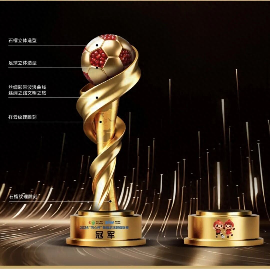 奖牌融合足球精神与民族团结元素解读_2026世界杯冠军奖牌_2026同心杯新疆足球超级联赛冠军奖杯设计意义