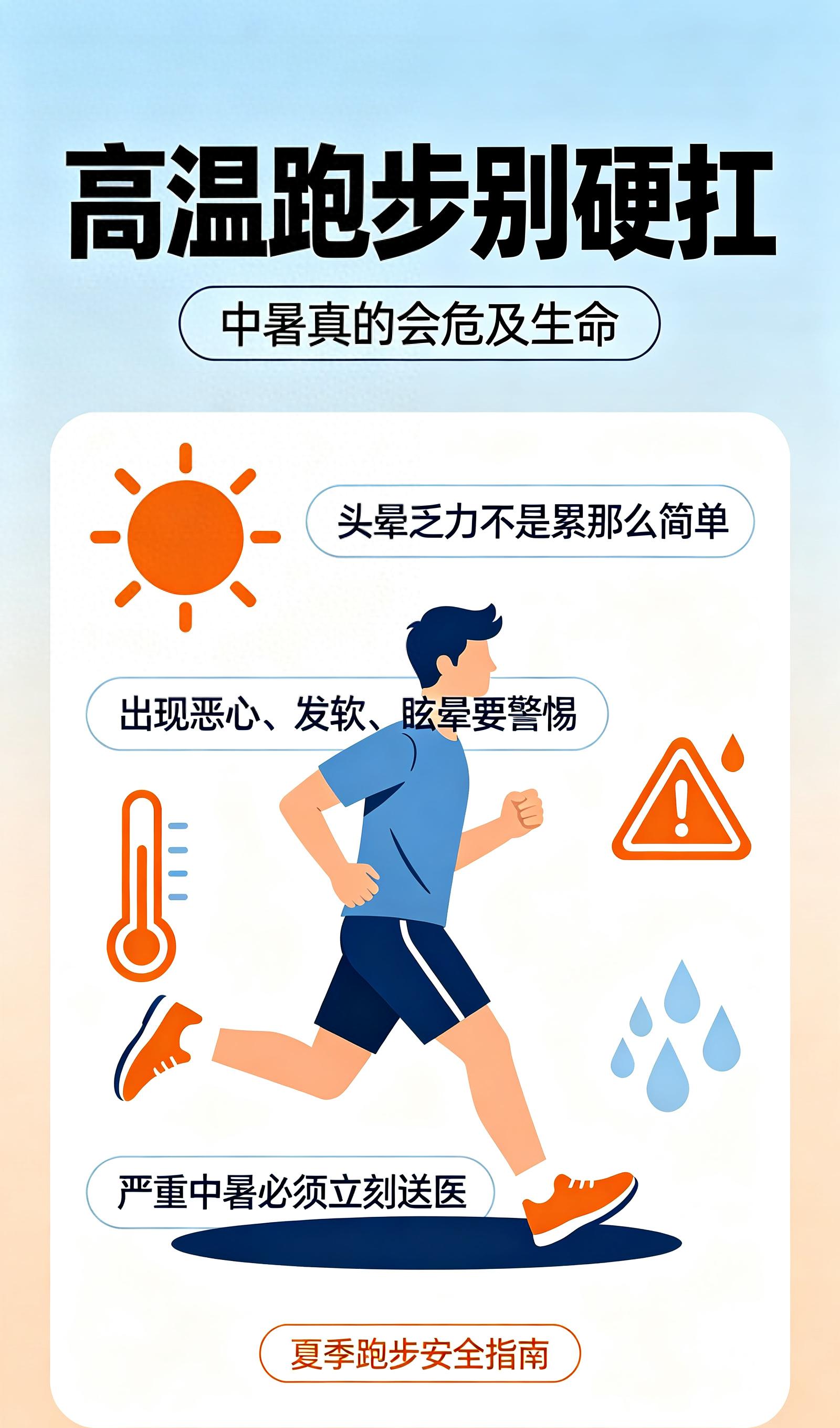 高温跑步中暑预防_夏季高温跑步安全常识_女生长跑前注意事项