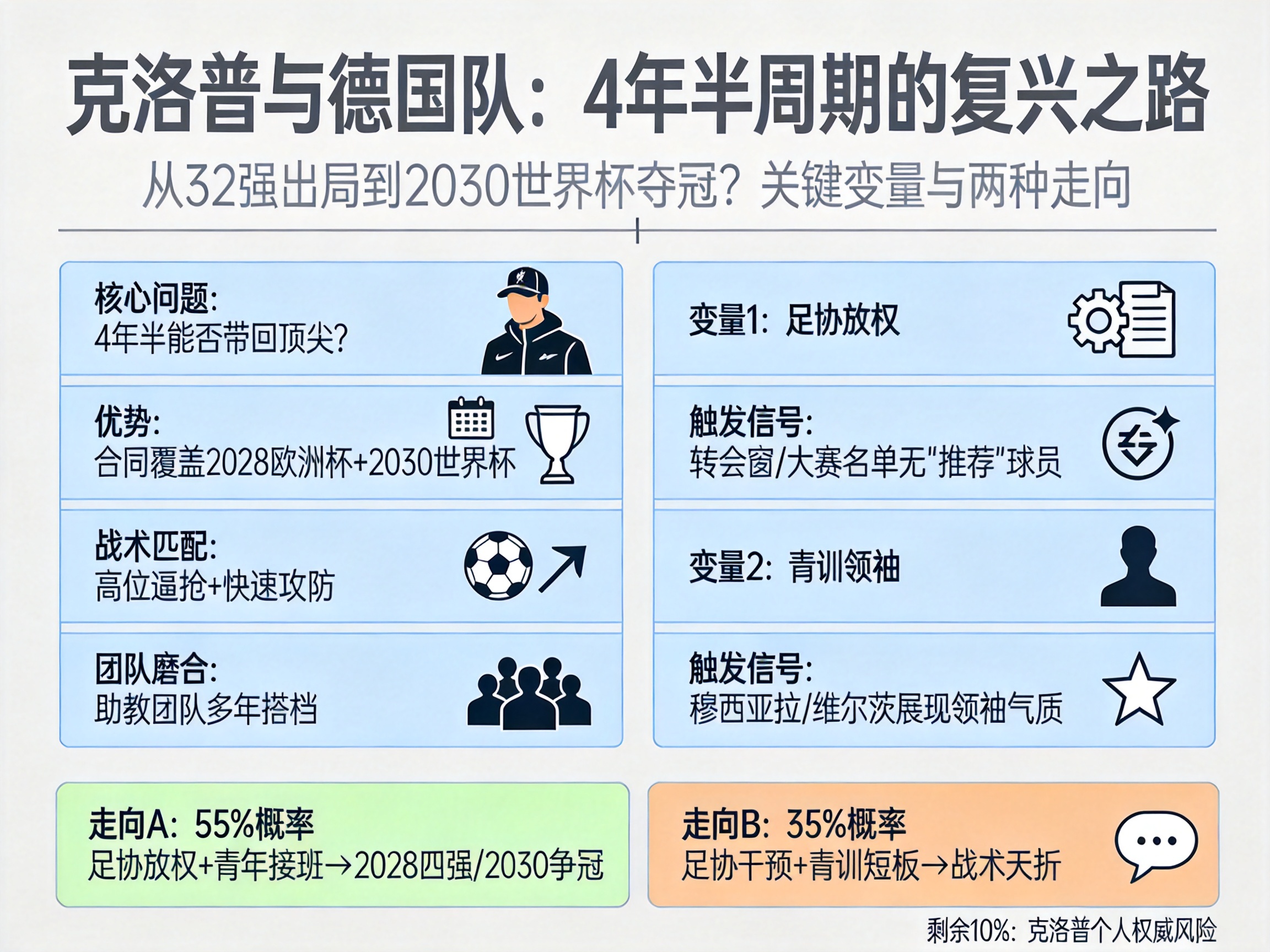 克洛普喊出2030夺冠,德国队刚经历最差世界杯,能重回顶尖吗?