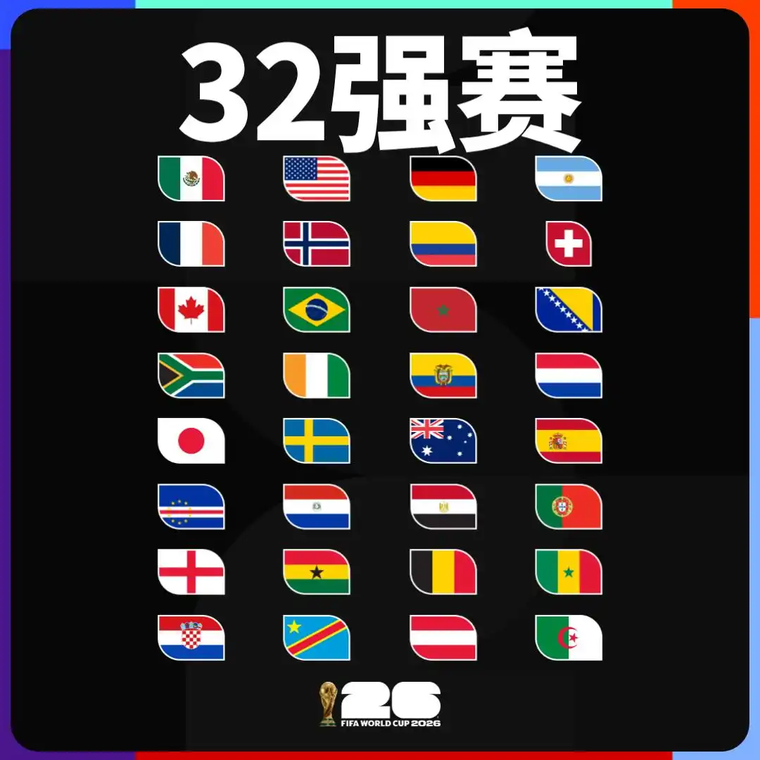 世界杯48支球队晋级情况_美加墨世界杯小组赛结果_世界杯32强全部出炉